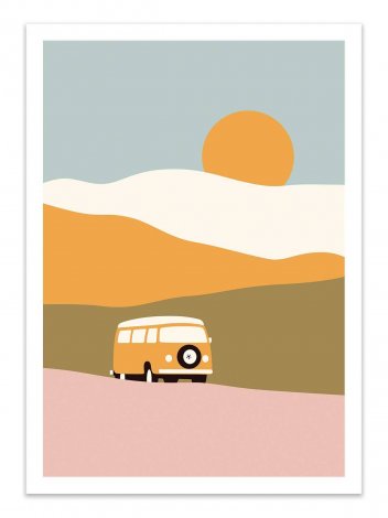 Hauptbild: Art-Poster - Van in landscape - Florent Bodart