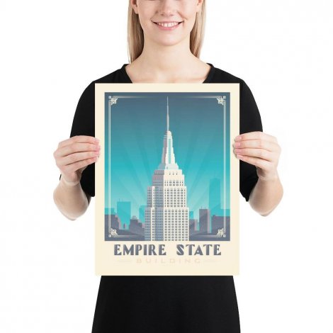 Hauptbild: Vintage Poster M Empire State Building New York