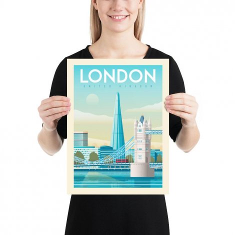 Hauptbild: Vintage Poster M London Tower Bridge
