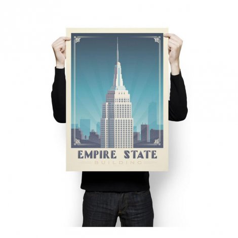 Hauptbild: Vintage Poster XL Empire State Building New York