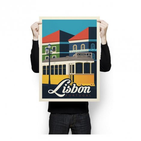 Hauptbild: Vintage Poster XL Lissabon