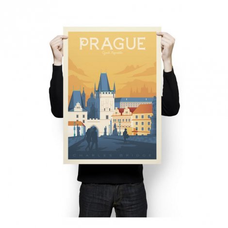 Hauptbild: Vintage Poster XL Prag