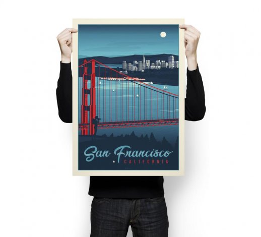 Hauptbild: Vintage Poster XL San Francisco California
