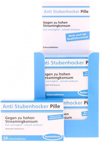 Hauptbild: Scherztablette -Anti Stubenhocker Pille