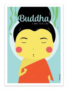 Art-Poster - Buddha - Ninasilla A3