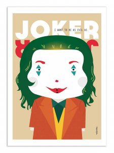 Art-Poster - Joker - Ninasilla A3