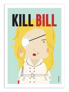 Art-Poster - Kill Bill Version 2 - Ninasilla A3