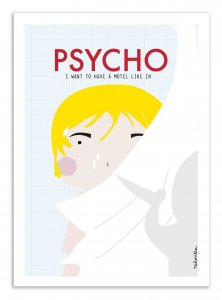 Art-Poster - Psycho - Ninasilla A3