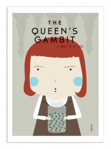 Art-Poster - Queen's Gambit - Ninasilla A3