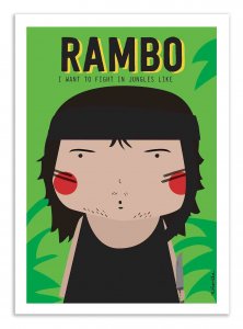 Art-Poster - Rambo - Ninasilla A3
