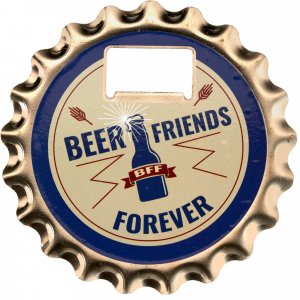 BierÃ¶ffner/Untersetzer/Magnet Beerfriends Forever