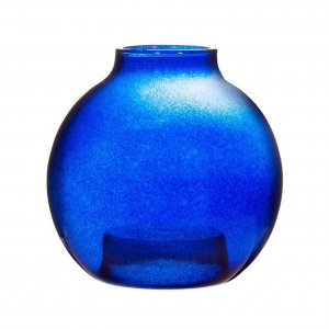 Kerzenhalter Glas stapelbare Kugel blau