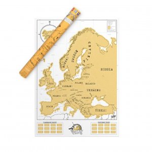 Scratch Map Europa
