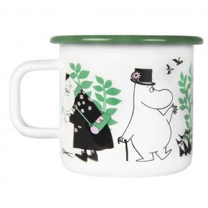 Emaille-Tasse Moomin XL 3.7dl Moomin Day in the Garden