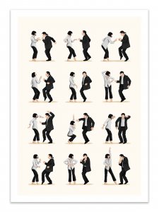 Art-Poster - Pulp Fiction Dancing - Nour Tohme