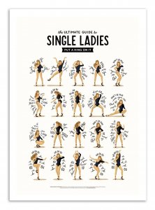 Art-Poster - single ladies - Nour Tohme