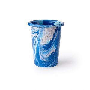 Emaille Becher New Marble cobalt
