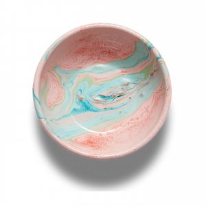 Emaille Schale New Marble M blush