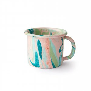 Emaille Tasse New Marble blush