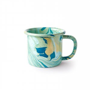 Emaille Tasse New Marble mint