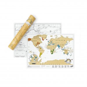 Scratch Map Rubbel Weltkarte klein