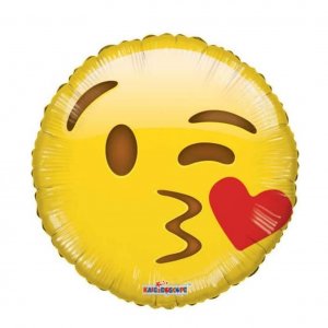 Folienballon Emoji Kiss