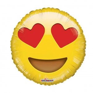 Folienballon Emoji Love