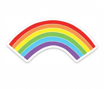 The Found Vinyl Sticker Rainbow