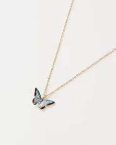 Fable Halskette Schmetterling Blau