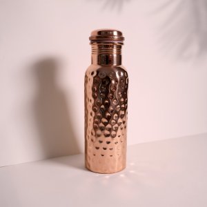 Kupfer-Wasserflasche gehÃ¤mmert 600ml