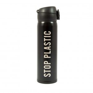Thermosflasche Stop Plastic