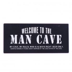 Email-Schild Welcome to the man cave