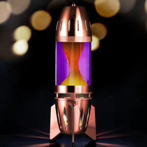 Mathmos Fireflow Kerzenantrieb Kupfer/violett/orange