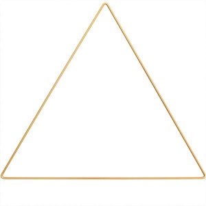 MetallhÃ¤nger Dreieck gold 20 cm