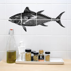 Boubouki Fliesen Poster Tonfisk