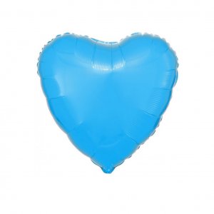 Folienballon Herz hellblau  46cm