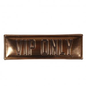 Messing-Schild VIP Only