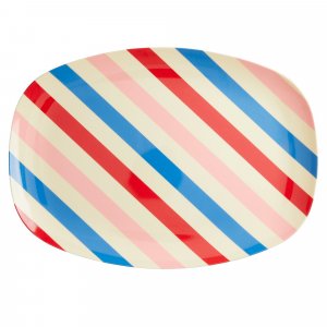 Melamin Tablett Candy Stripes