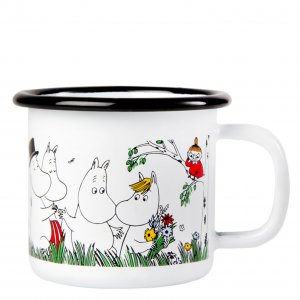 Emaille-Tasse Moomin 1.5dl Happy Family