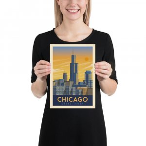 Vintage Poster S Chicago Illinois