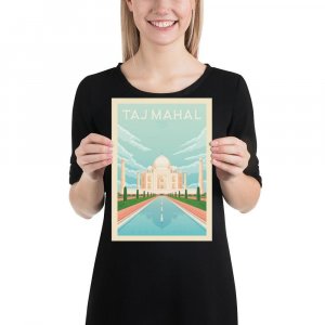 Vintage Poster S Indien Taj Mahal