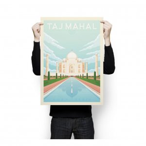 Vintage Poster XL Indien Taj Mahal