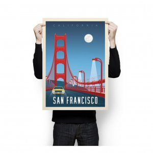 Vintage Poster XL San Francisco Golden Gate