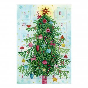 Adventskarte Weihnachtsbaum