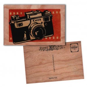 Holzkarte Kamera