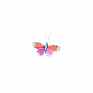 Schmetterling mit Clip Hellblau