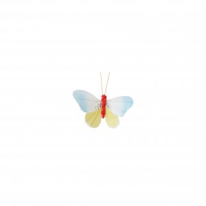 Schmetterling mit Clip Rot