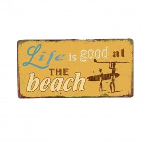 Spruch-Magnet Life is good at the Beach