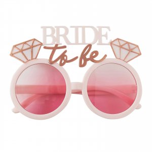 Bride To Be Brille RosÃ©gold & Pink