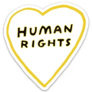 The Found Vinyl Sticker Human Rights